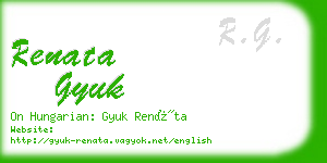 renata gyuk business card